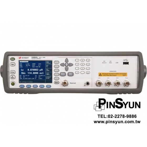 Keysight_LCR_Meter_阻抗量測_E4980AL_1MHz>
